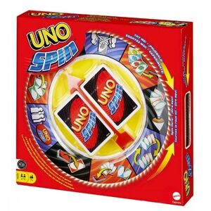 Mattel Games UNO Spin Card Game with Spinning Wheel Family Strategy K2784 NEW